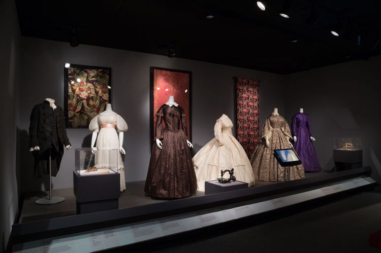 Antique dresses in the fashion institute of technology