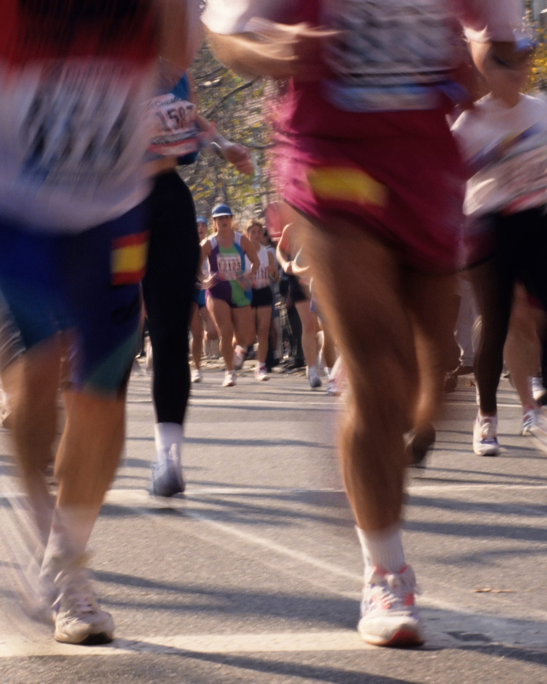 Runners participating in the NYC Marathon.