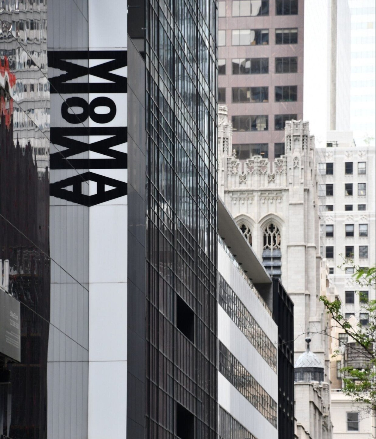 Famous paintings displayed inside the Museum of Modern Art (MoMA) in New York City.