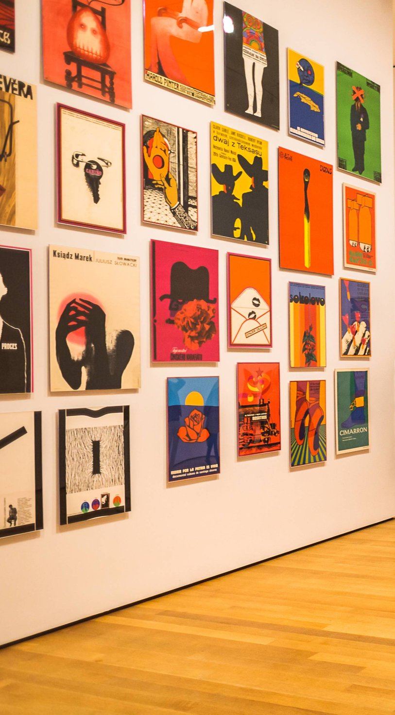 Contemporary art gallery in Midtown Manhattan featuring colorful modern artworks.
